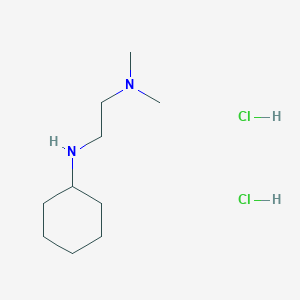molecular formula C10H24Cl2N2 B1420211 [2-(Cyclohexylamino)ethyl]dimethylamine dihydrochloride CAS No. 1193388-20-3