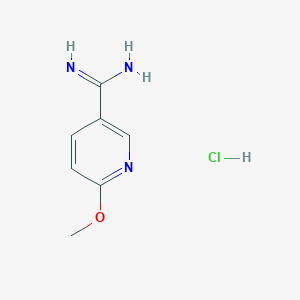 molecular formula C7H10ClN3O B1420219 6-甲氧基烟酰胺盐酸盐 CAS No. 201937-22-6