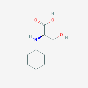 molecular formula C9H17NO3 B14202219 D-Serine, N-cyclohexyl- CAS No. 915405-06-0