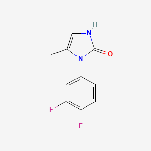 molecular formula C10H8F2N2O B1420222 1-(3,4-difluorophenyl)-5-methyl-2,3-dihydro-1H-imidazol-2-one CAS No. 1197906-25-4