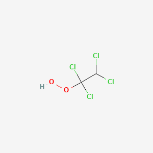 molecular formula C2H2Cl4O2 B14202295 1,1,2,2-Tetrachloroethane-1-peroxol CAS No. 832733-27-4