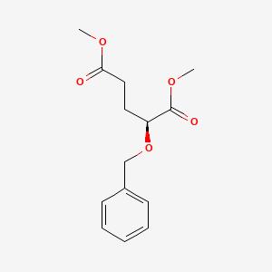 molecular formula C14H18O5 B14202307 Pentanedioic acid, 2-(phenylmethoxy)-, dimethyl ester, (2S)- CAS No. 848927-68-4