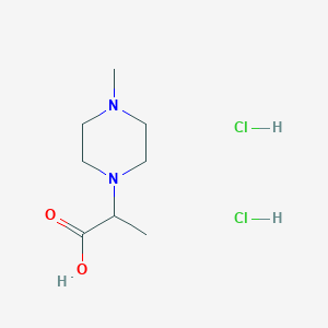 molecular formula C8H18Cl2N2O2 B1420231 2-(4-Methylpiperazin-1-yl)propanoic acid dihydrochloride CAS No. 938146-50-0