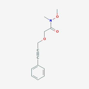molecular formula C13H15NO3 B14202322 N-Methoxy-N-methyl-2-[(3-phenylprop-2-yn-1-yl)oxy]acetamide CAS No. 923026-24-8