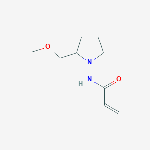 molecular formula C9H16N2O2 B14202341 N-[2-(Methoxymethyl)pyrrolidin-1-yl]prop-2-enamide CAS No. 918637-96-4