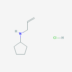 molecular formula C8H16ClN B1420235 N-(prop-2-en-1-yl)cyclopentanamine hydrochloride CAS No. 1176911-28-6