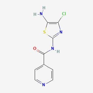 molecular formula C9H7ClN4OS B14202402 N-(5-Amino-4-chloro-1,3-thiazol-2-yl)pyridine-4-carboxamide CAS No. 828920-66-7