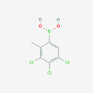 molecular formula C7H6BCl3O2 B1420241 (3,4,5-Trichloro-2-methylphenyl)boronic acid CAS No. 1072946-34-9
