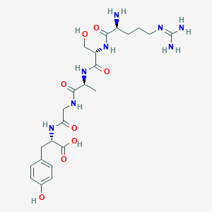 molecular formula C23H36N8O8 B14202423 N~5~-(Diaminomethylidene)-L-ornithyl-L-seryl-L-alanylglycyl-L-tyrosine CAS No. 911428-00-7