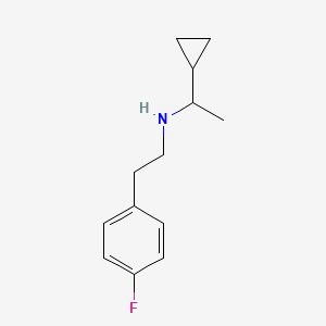 molecular formula C13H18FN B1420244 (1-Cyclopropylethyl)[2-(4-fluorophenyl)ethyl]amine CAS No. 1019499-21-8