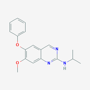 molecular formula C18H19N3O2 B14202472 7-Methoxy-6-phenoxy-N-(propan-2-yl)quinazolin-2-amine CAS No. 917609-56-4