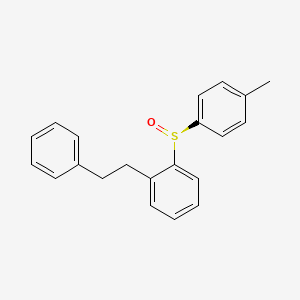 molecular formula C21H20OS B14202512 Benzene, 1-[(S)-(4-methylphenyl)sulfinyl]-2-(2-phenylethyl)- CAS No. 835626-64-7