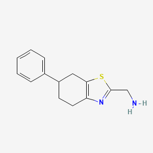 (6-Phenyl-4,5,6,7-tetrahydro-1,3-benzothiazol-2-yl)methanamine