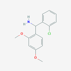 molecular formula C15H16ClNO2 B1420254 (2-氯苯基)(2,4-二甲氧基苯基)甲胺 CAS No. 1020955-40-1
