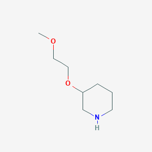 molecular formula C8H17NO2 B1420256 3-(2-Methoxyethoxy)piperidine CAS No. 946714-09-6