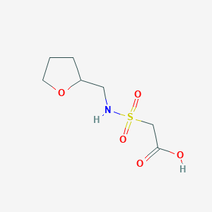 2-[(Oxolan-2-ylmethyl)sulfamoyl]acetic acid