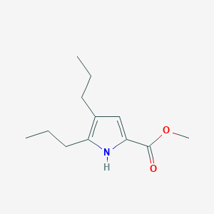 molecular formula C12H19NO2 B14202615 Methyl 4,5-dipropyl-1H-pyrrole-2-carboxylate CAS No. 918827-33-5