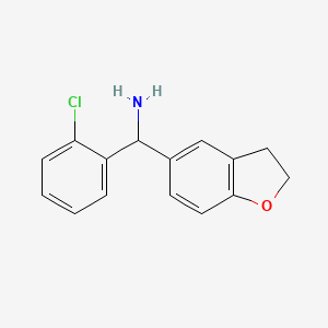 (2-Chlorophenyl)(2,3-dihydro-1-benzofuran-5-yl)methanamine