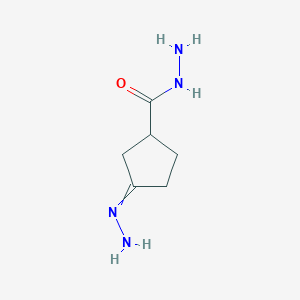 molecular formula C6H12N4O B14202652 Cyclopentanecarboxylicacid, 3-hydrazinylidene-, hydrazide CAS No. 902273-37-4