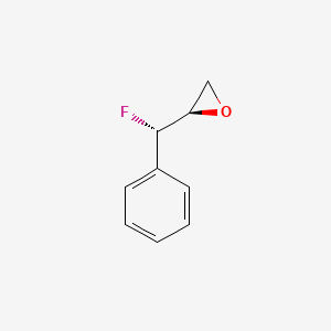 molecular formula C9H9FO B14202663 (2R)-2-[(S)-Fluoro(phenyl)methyl]oxirane CAS No. 923012-74-2