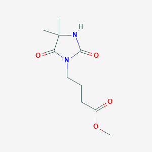 molecular formula C10H16N2O4 B1420270 Methyl 4-(4,4-dimethyl-2,5-dioxoimidazolidin-1-yl)butanoate CAS No. 1096823-66-3