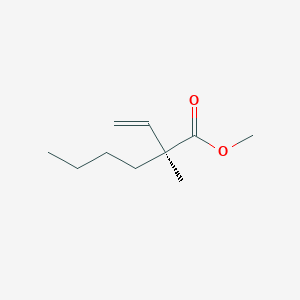 molecular formula C10H18O2 B14202734 methyl (2S)-2-ethenyl-2-methylhexanoate CAS No. 919087-55-1