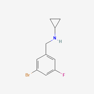molecular formula C10H11BrFN B1420274 N-(3-bromo-5-fluorobenzyl)cyclopropanamine CAS No. 1094761-46-2