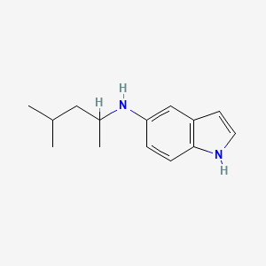 molecular formula C14H20N2 B1420275 N-(4-methylpentan-2-yl)-1H-indol-5-amine CAS No. 1042584-01-9