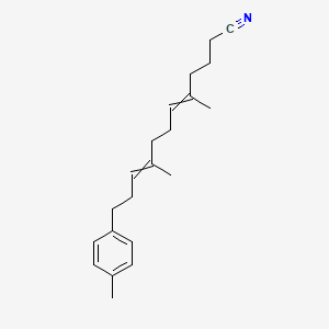 molecular formula C21H29N B14202767 5,9-Dimethyl-12-(4-methylphenyl)dodeca-5,9-dienenitrile CAS No. 917612-24-9