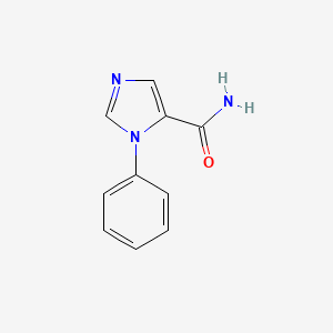 molecular formula C10H9N3O B1420277 1-苯基-1H-咪唑-5-甲酰胺 CAS No. 1098355-91-9