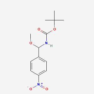 molecular formula C13H18N2O5 B14202778 tert-Butyl [methoxy(4-nitrophenyl)methyl]carbamate CAS No. 828253-44-7