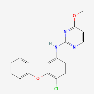 molecular formula C17H14ClN3O2 B14202830 N-(4-chloro-3-phenoxyphenyl)-4-methoxypyrimidin-2-amine CAS No. 915774-23-1