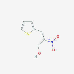 molecular formula C7H7NO3S B14202835 2-Nitro-3-(thiophen-2-yl)prop-2-en-1-ol CAS No. 915161-55-6
