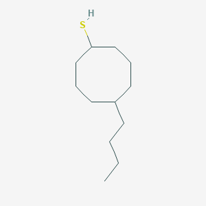 molecular formula C12H24S B14202836 5-Butylcyclooctane-1-thiol CAS No. 827024-48-6