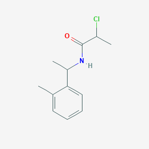 molecular formula C12H16ClNO B1420290 2-氯-N-[1-(2-甲基苯基)乙基]丙酰胺 CAS No. 1097816-76-6