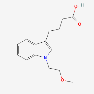 molecular formula C15H19NO3 B1420291 4-[1-(2-methoxyethyl)-1H-indol-3-yl]butanoic acid CAS No. 1094645-44-9