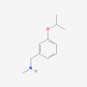 B1420294 Methyl({[3-(propan-2-yloxy)phenyl]methyl})amine CAS No. 184970-18-1