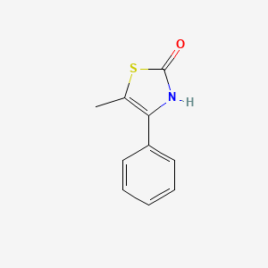 molecular formula C10H9NOS B1420295 5-Methyl-4-phenyl-2,3-dihydro-1,3-thiazol-2-one CAS No. 90923-95-8