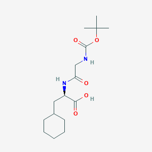 molecular formula C16H28N2O5 B14202985 N-(tert-butoxycarbonyl)glycyl-3-cyclohexyl-D-alanine CAS No. 917577-73-2