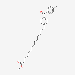 molecular formula C29H40O3 B14202997 Methyl 14-[4-(4-methylbenzoyl)phenyl]tetradecanoate CAS No. 918500-21-7