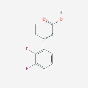 molecular formula C11H10F2O2 B14203028 3-(2,3-Difluorophenyl)pent-2-enoic acid CAS No. 923266-23-3