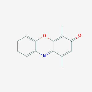 molecular formula C14H11NO2 B14203041 1,4-Dimethyl-3H-phenoxazin-3-one CAS No. 832733-83-2