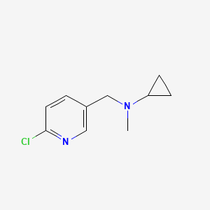 molecular formula C10H13ClN2 B1420305 N-[(6-chloropyridin-3-yl)methyl]-N-methylcyclopropanamine CAS No. 1094883-18-7