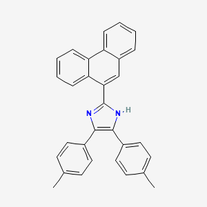 molecular formula C31H24N2 B14203050 4,5-Bis(4-methylphenyl)-2-(phenanthren-9-YL)-1H-imidazole CAS No. 835651-61-1