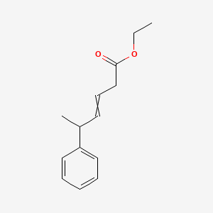 molecular formula C14H18O2 B14203057 Ethyl 5-phenylhex-3-enoate CAS No. 845646-30-2