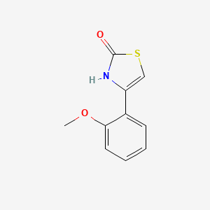 molecular formula C10H9NO2S B1420307 4-(2-甲氧基苯基)-2,3-二氢-1,3-噻唑-2-酮 CAS No. 1095110-49-8