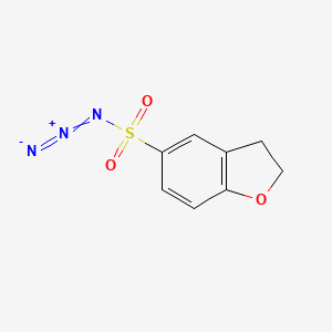 molecular formula C8H7N3O3S B1420308 2,3-二氢-1-苯并呋喃-5-磺酰叠氮化物 CAS No. 1152874-08-2