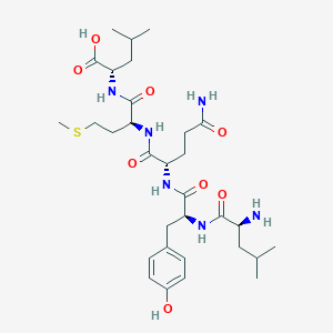 molecular formula C31H50N6O8S B14203096 L-Leucyl-L-tyrosyl-L-glutaminyl-L-methionyl-L-leucine CAS No. 827301-13-3