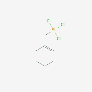 molecular formula C7H11Cl3Si B14203098 Trichloro[(cyclohex-1-en-1-yl)methyl]silane CAS No. 831215-58-8