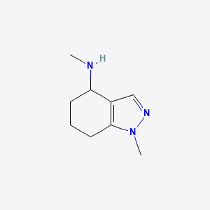 molecular formula C9H15N3 B1420312 N,1-dimethyl-4,5,6,7-tetrahydro-1H-indazol-4-amine CAS No. 1094844-96-8